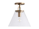 Small Wescott Cone Flush Mount