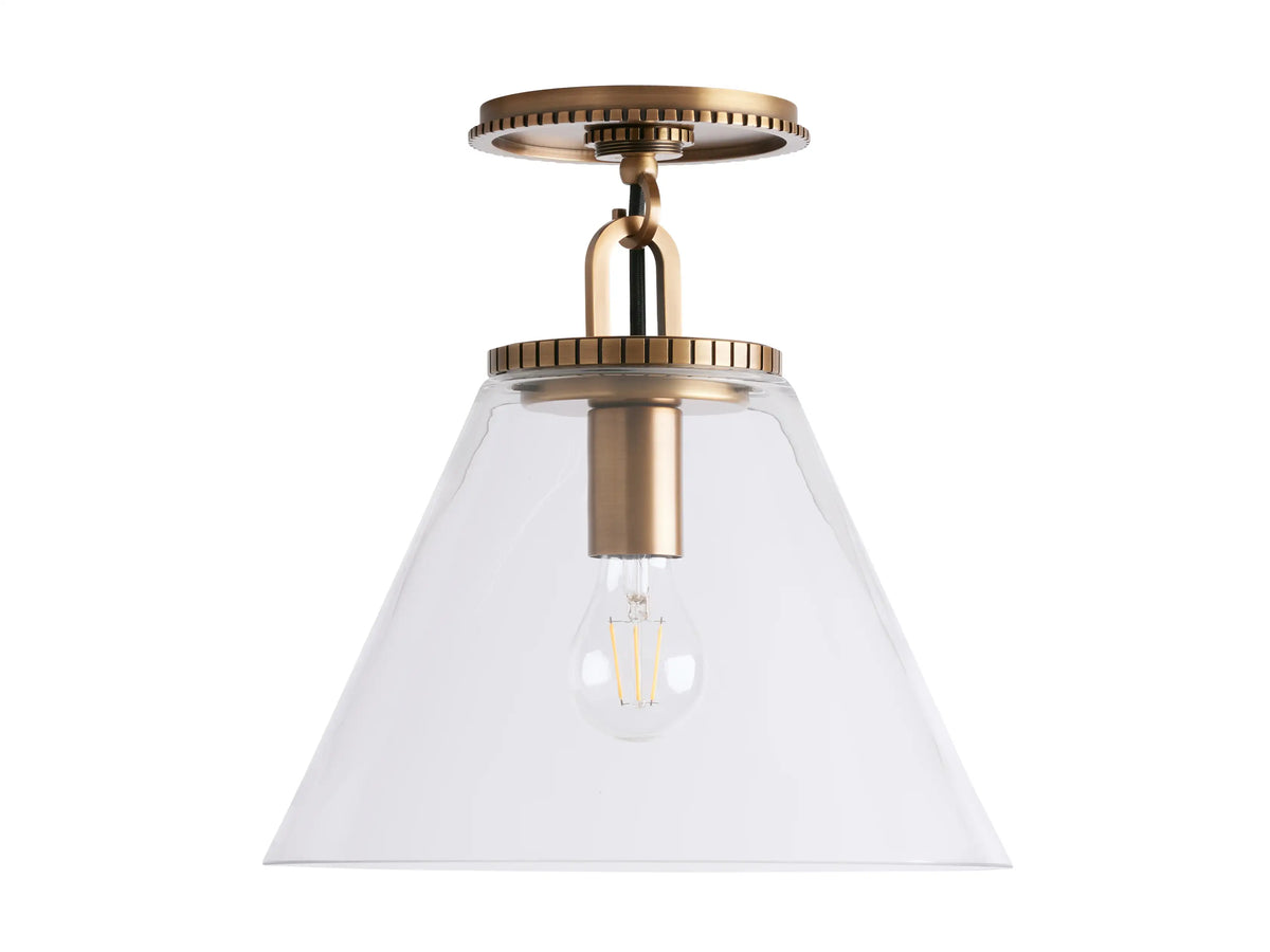 Small Wescott Cone Flush Mount