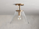 Small Wescott Cone Flush Mount