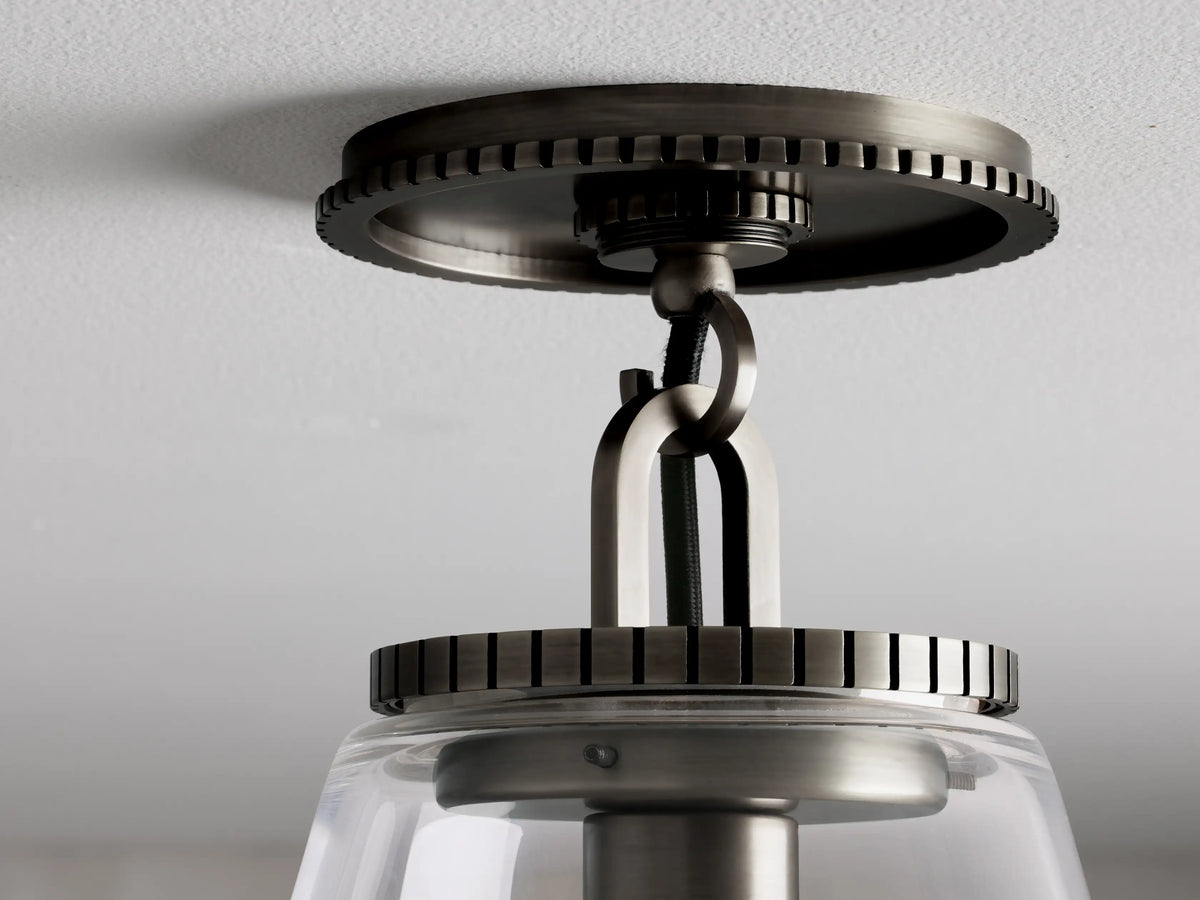 Small Wescott Cone Flush Mount
