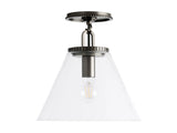 Small Wescott Cone Flush Mount
