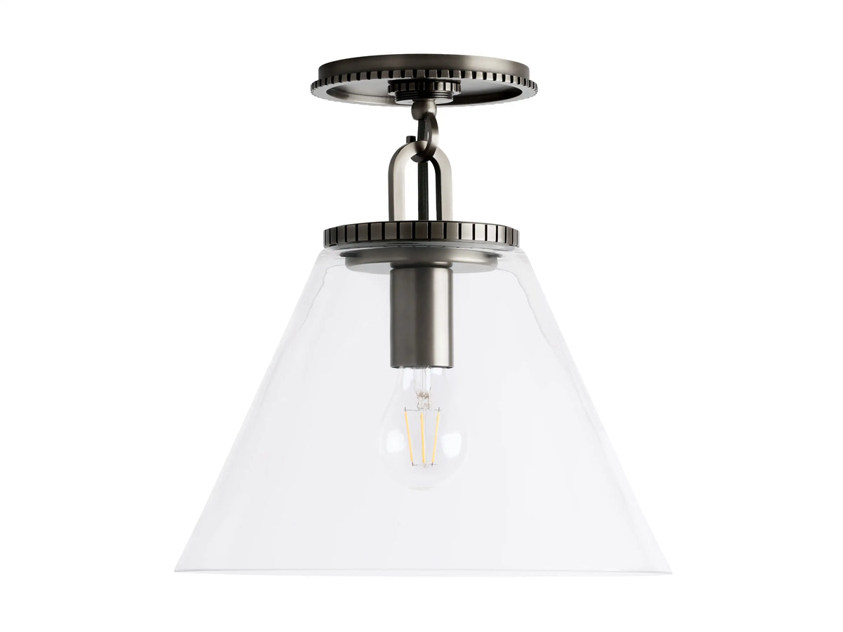 Small Wescott Cone Flush Mount