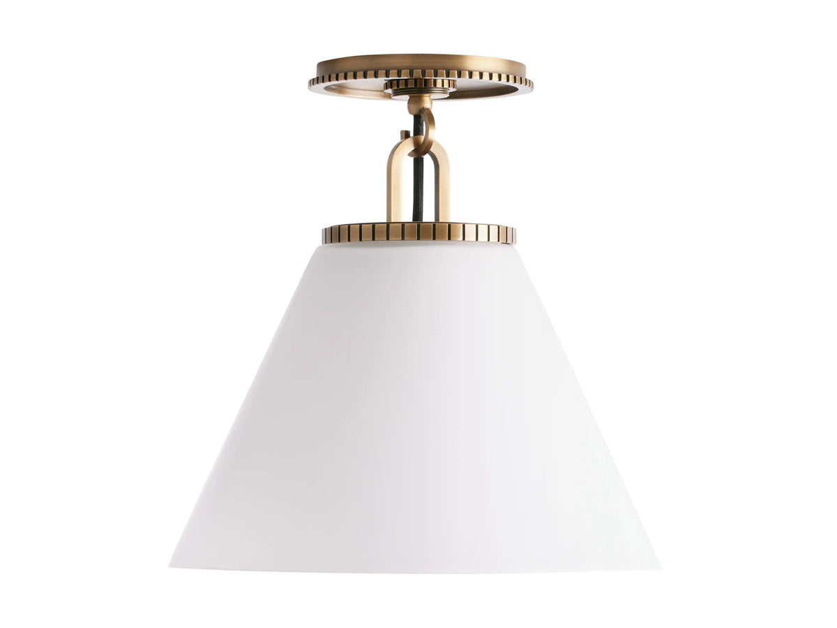 Small Wescott Cone Flush Mount