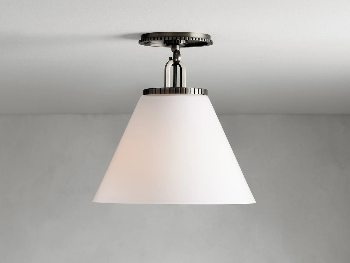 Small Wescott Cone Flush Mount