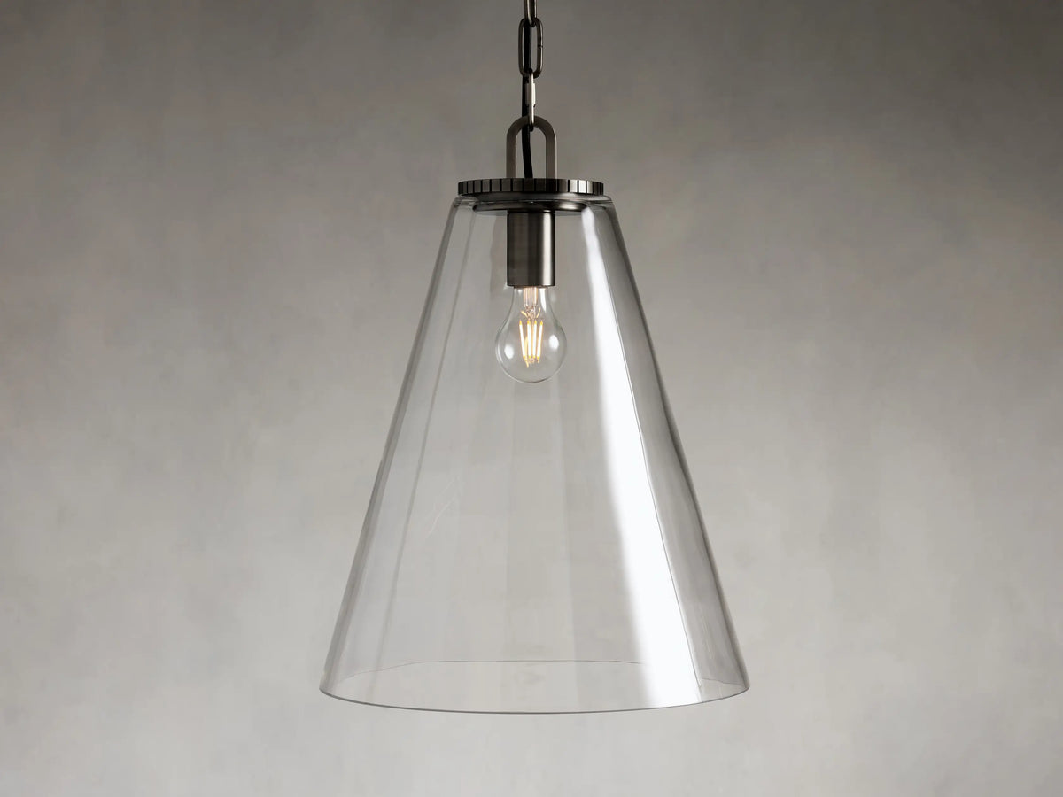 Wescott Medium Cone Pendant with Bronze Chain