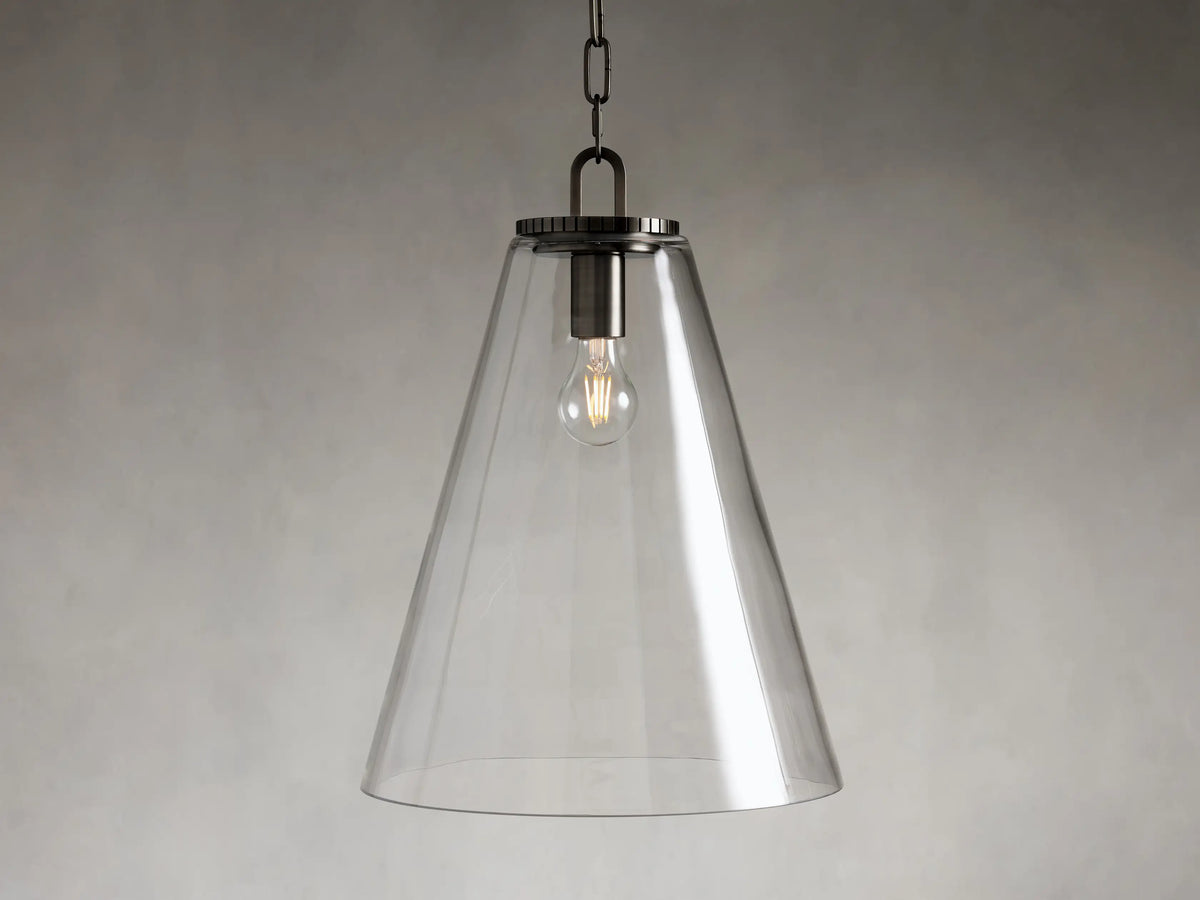 Wescott Medium Cone Pendant with Bronze Chain
