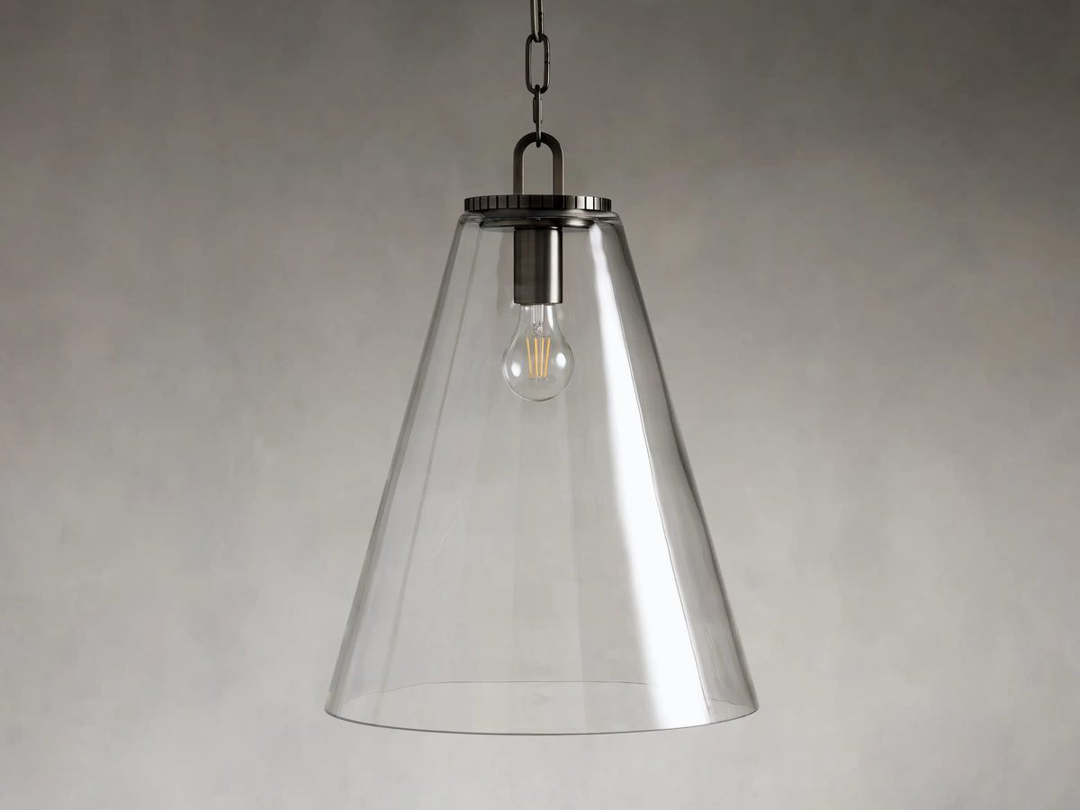 Wescott Medium Cone Pendant with Bronze Chain
