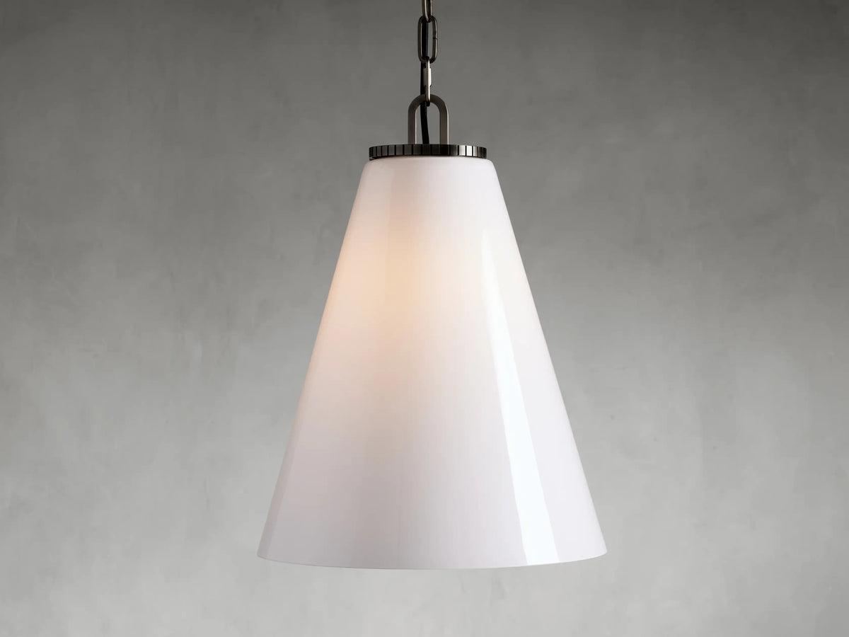 Wescott Medium Cone Pendant with Bronze Chain