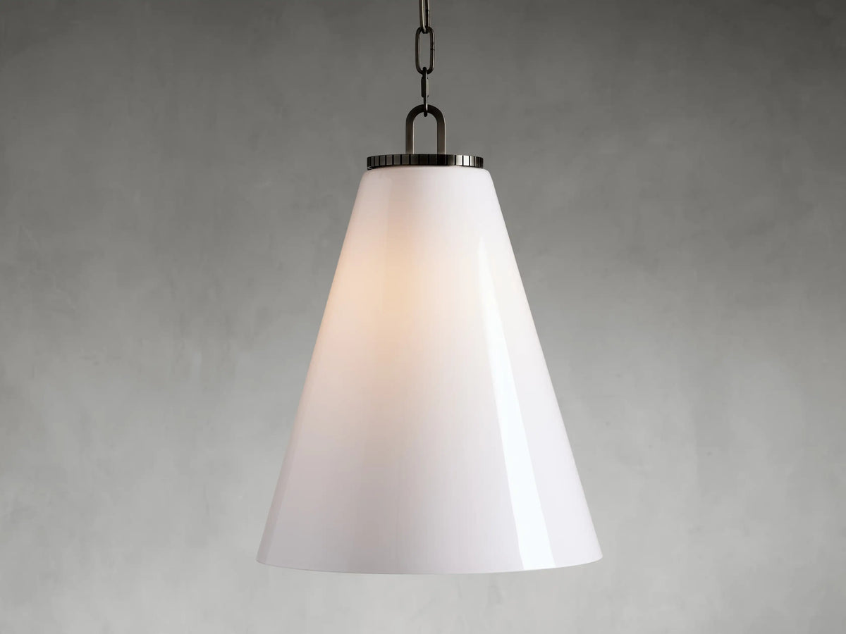 Wescott Medium Cone Pendant with Bronze Chain