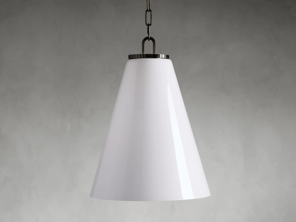 Wescott Medium Cone Pendant with Bronze Chain