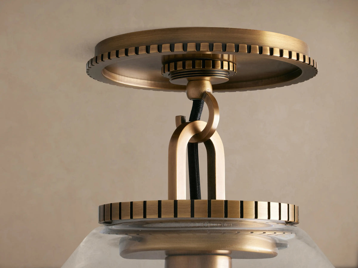 Large Wescott Cone Flush Mount