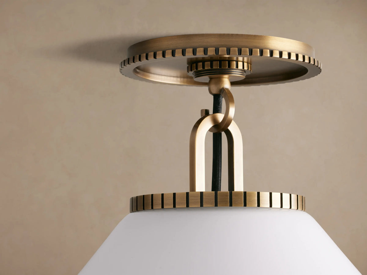 Large Wescott Cone Flush Mount