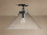 Large Wescott Cone Flush Mount
