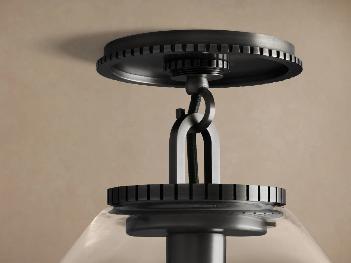 Large Wescott Cone Flush Mount