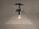 Large Wescott Cone Flush Mount