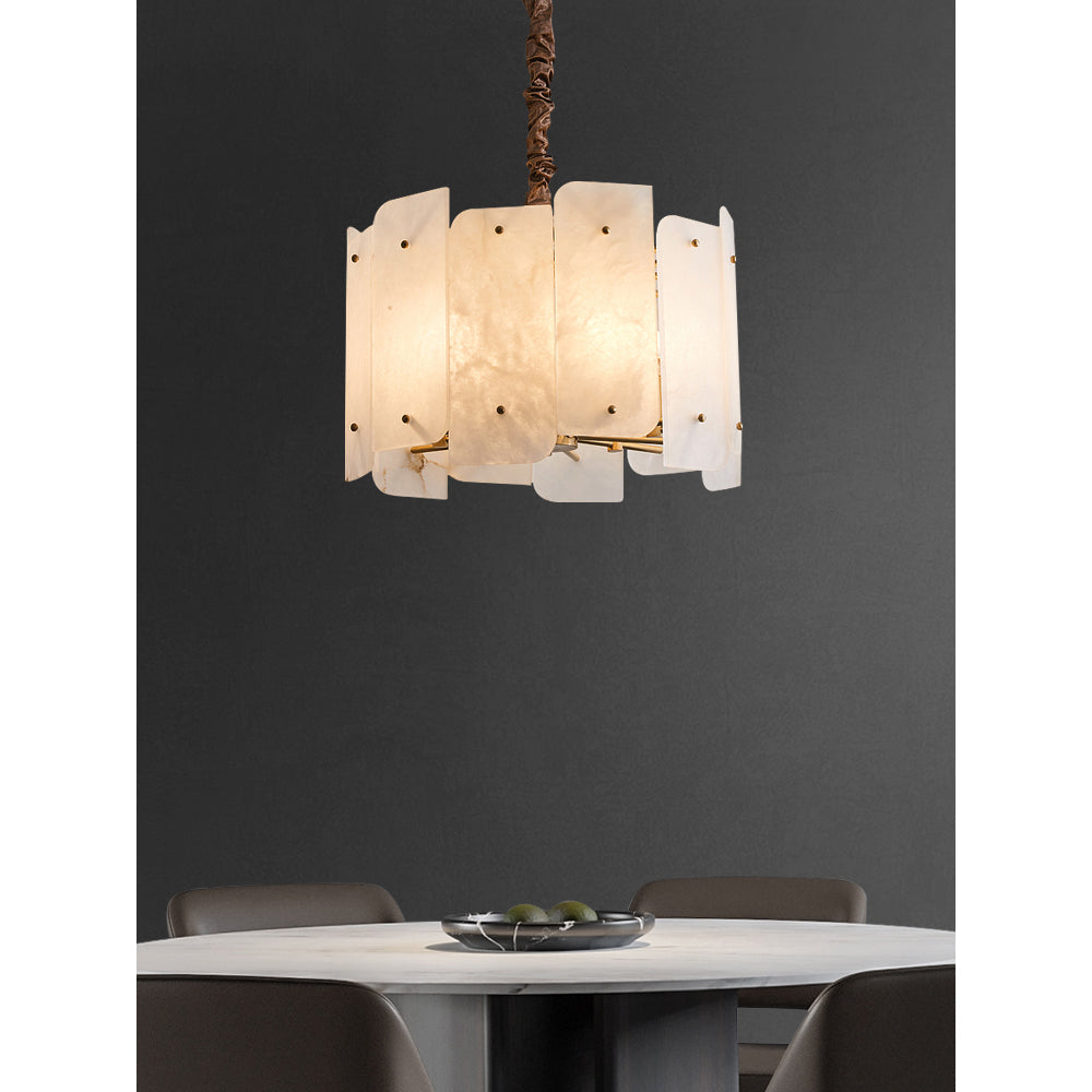 Zoe Tiered Alabaster Chandelier