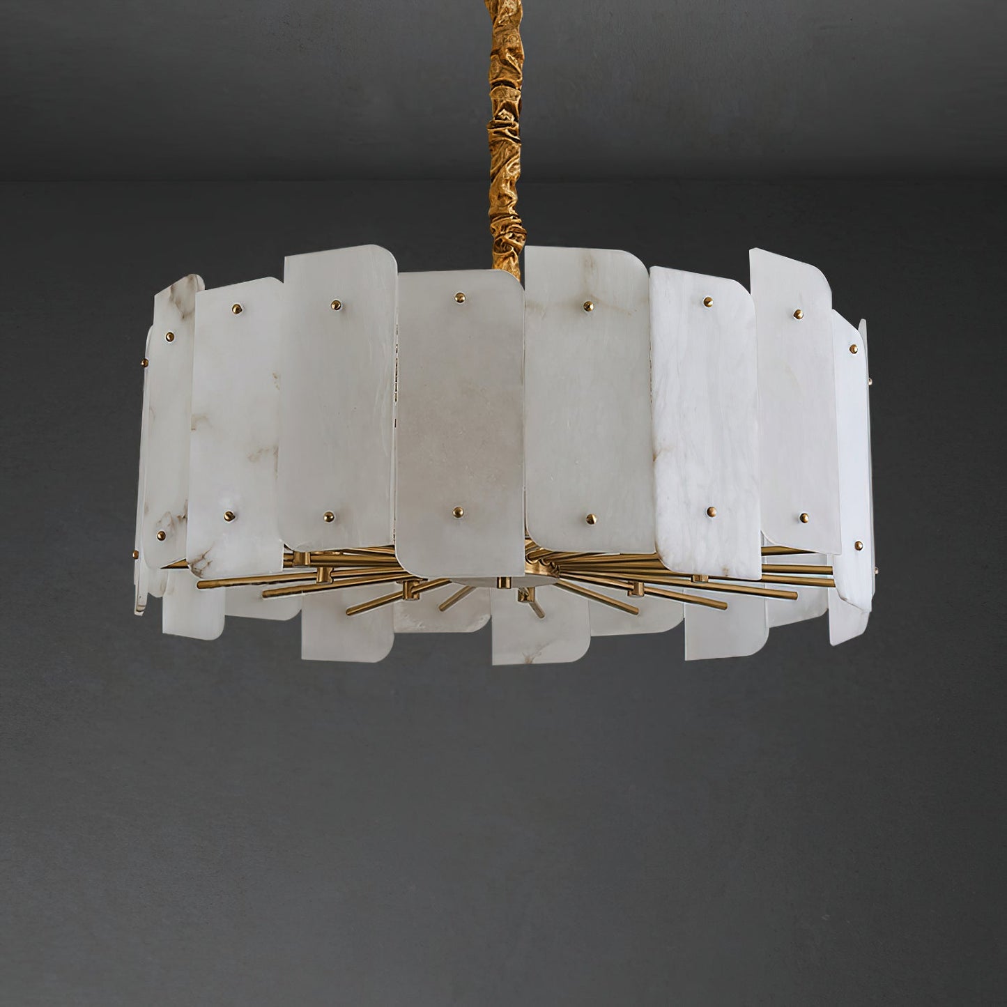 Zoe Tiered Alabaster Chandelier