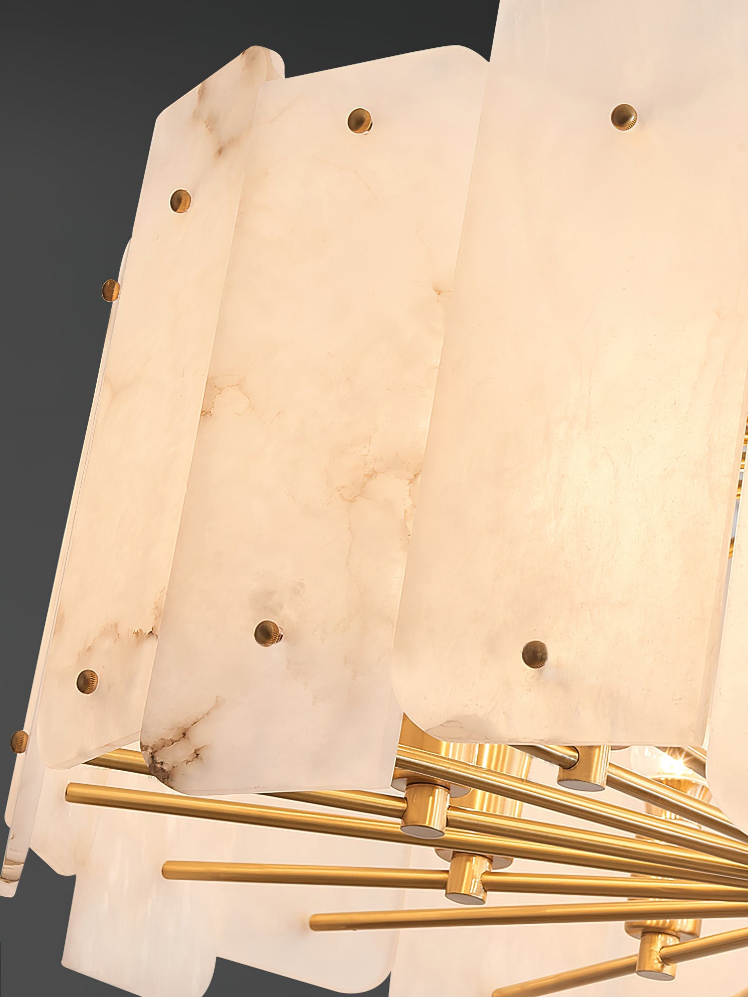 Zoe Tiered Alabaster Chandelier