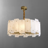 Zoe Tiered Alabaster Chandelier