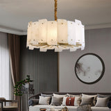 Zoe Tiered Alabaster Chandelier