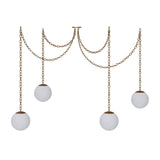 Valen Alabaster 4 Swag Chandelier
