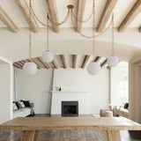 Valen Alabaster 4 Swag Chandelier