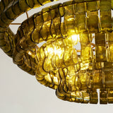 Ghiaccio 4-Tier Round Chandelier 36"