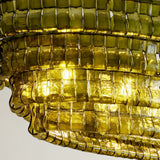 Ghiaccio Oval Chandelier 54"W 65"W
