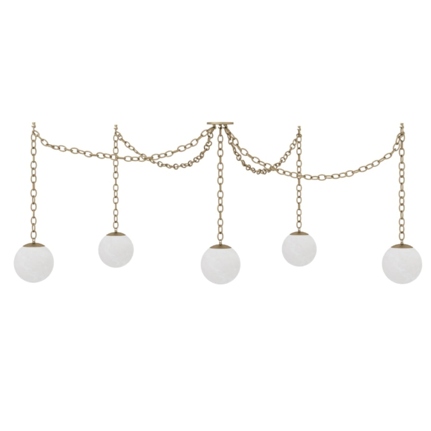 Valen Alabaster 5 Swag Chandelier