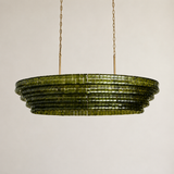 Ghiaccio Oval Chandelier 54"W 65"W