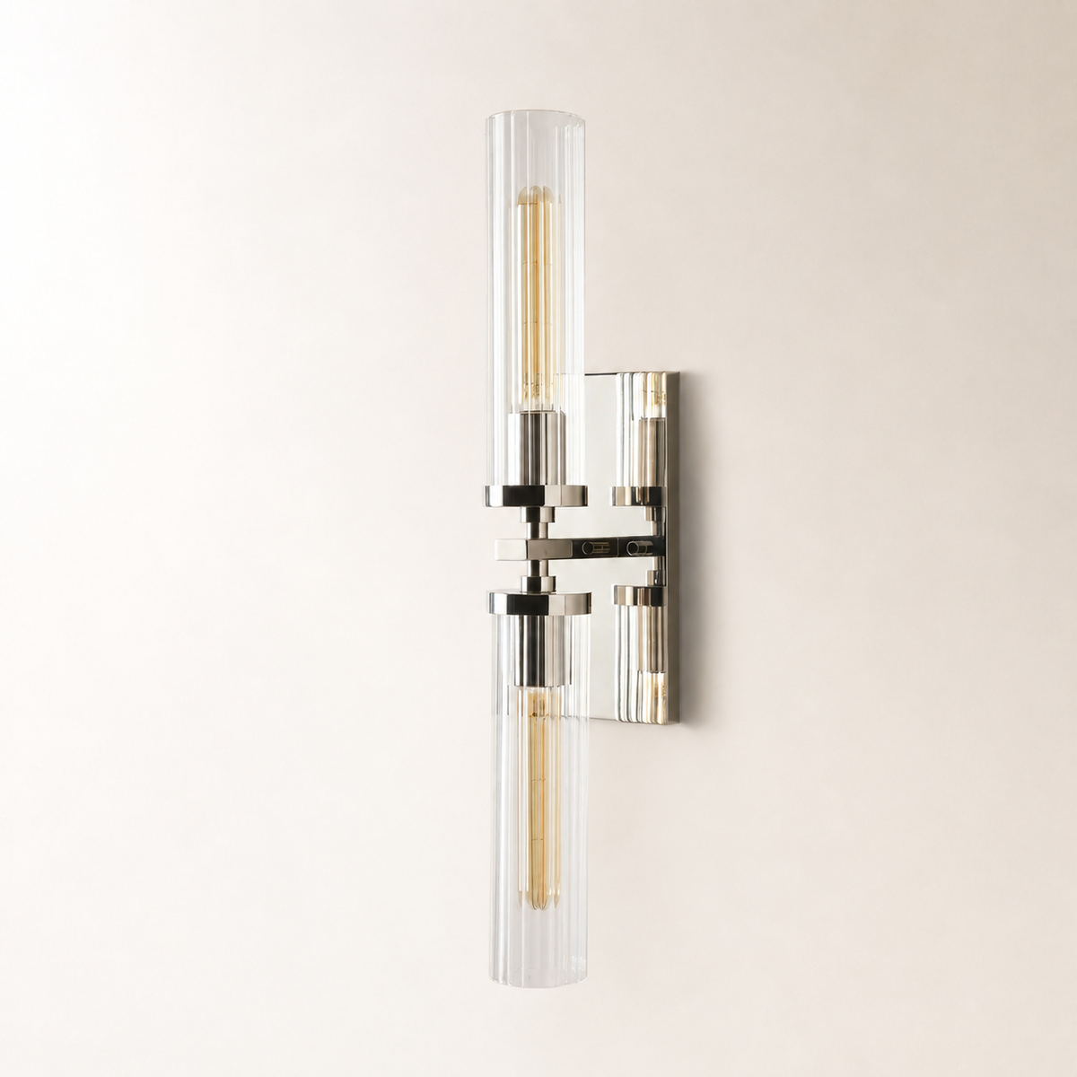 Andreas Glass Modern Wall Lamp 2 Light