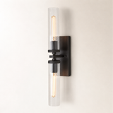 Andreas Glass Modern Wall Lamp 2 Light