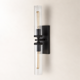 Andreas Glass Modern Wall Lamp 2 Light