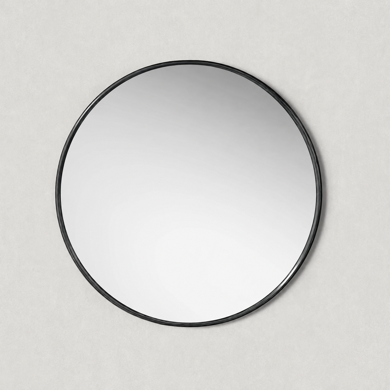Hand Forged Metal Round Mirror