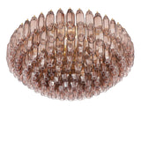 Prismatico Amethyst Glass Flushmount 35"