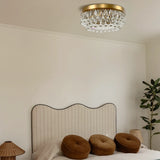 Handmade Art Crystal Glass Calira Modern Flush Mount
