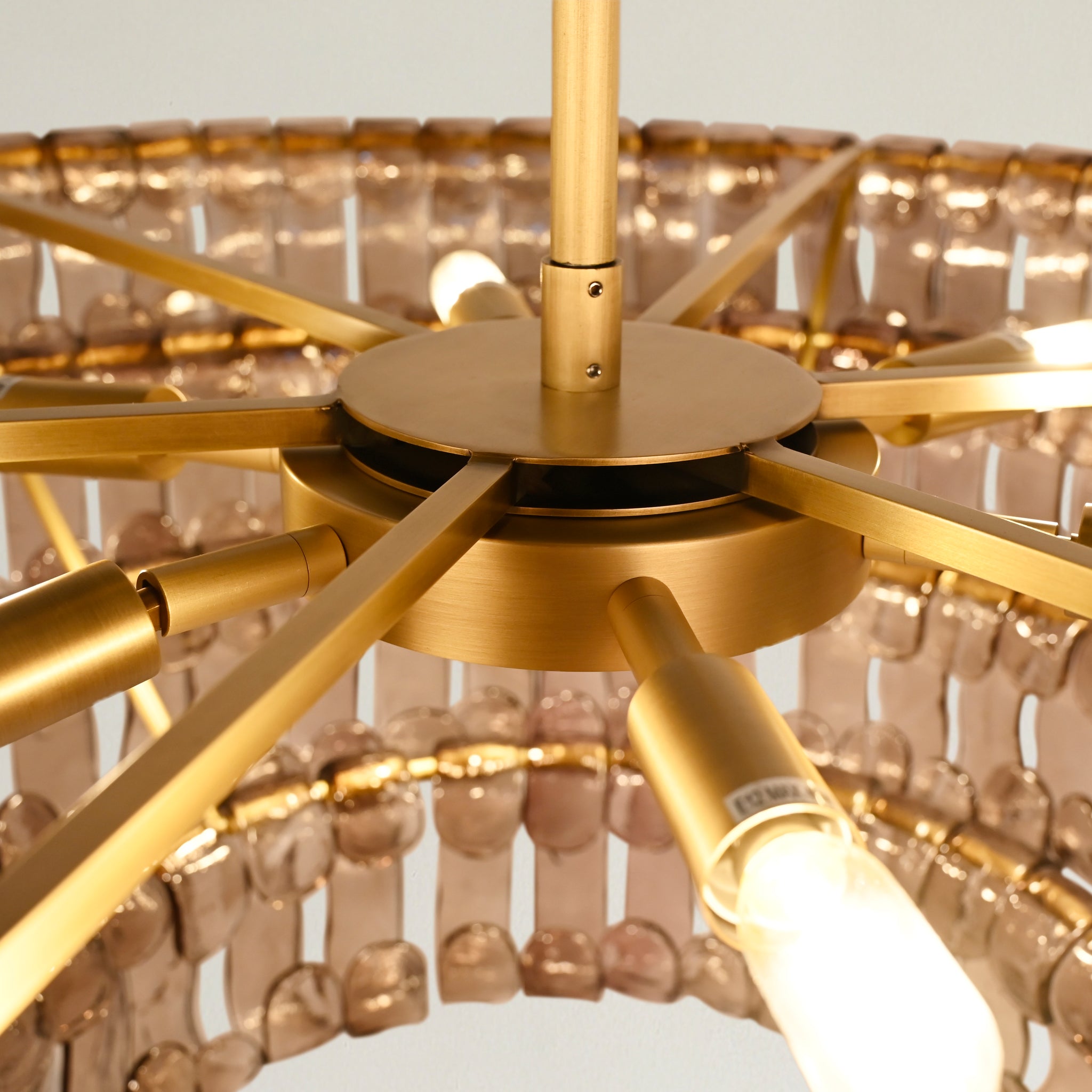 Ghiaccio 4-Tier Round Chandelier 36"
