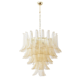 Glass Amber Lily Chandelier