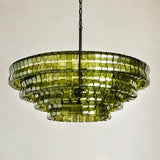 Ghiaccio 4-Tier Round Chandelier 36"