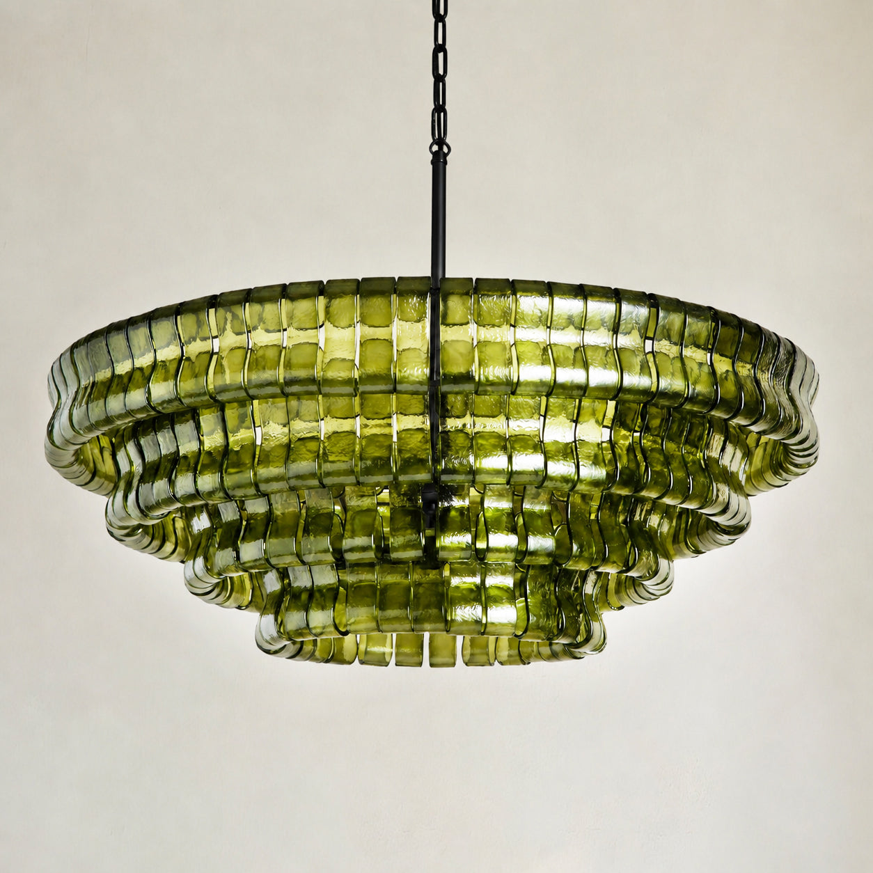 Ghiaccio 4-Tier Round Chandelier 36"