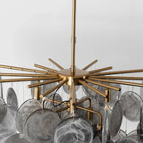 Modern Glass Disc Chandelier
