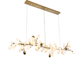 White Nordic Grape Ring Chandelier