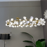 White Nordic Grape Ring Chandelier