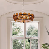 Disc Murano-Style Chandelier