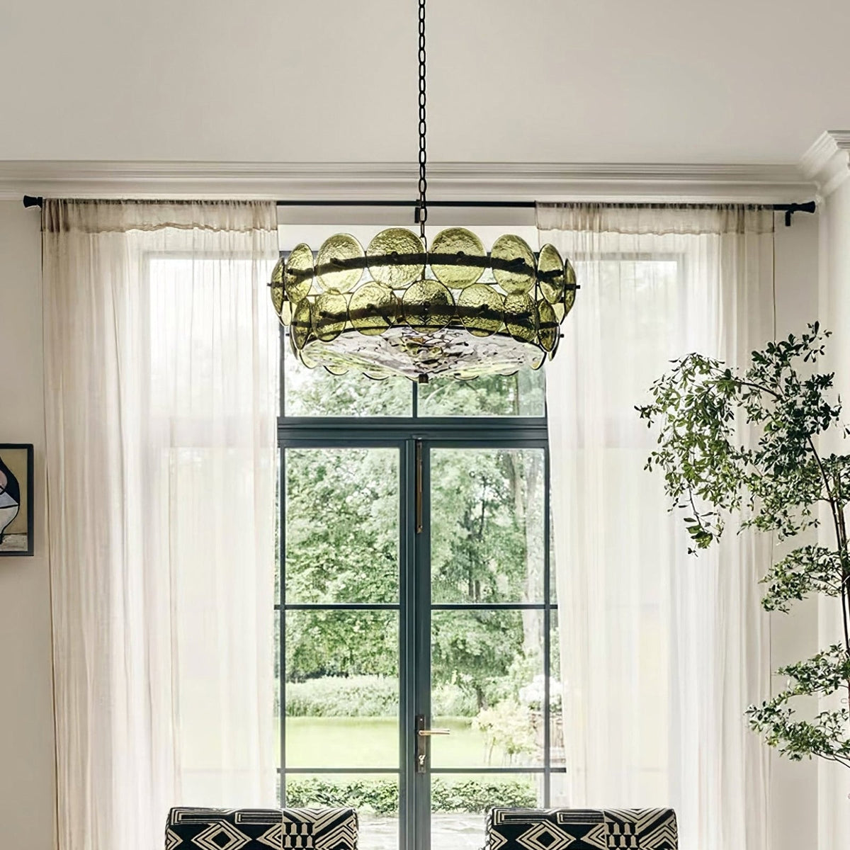 Disc Murano-Style Chandelier