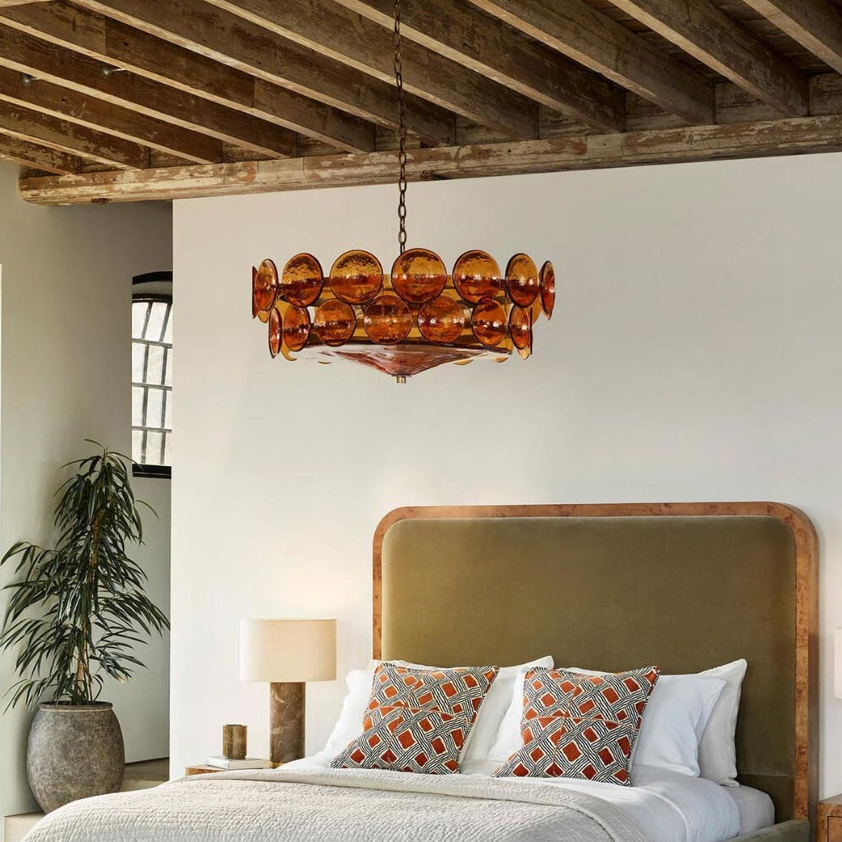 Disc Murano-Style Chandelier
