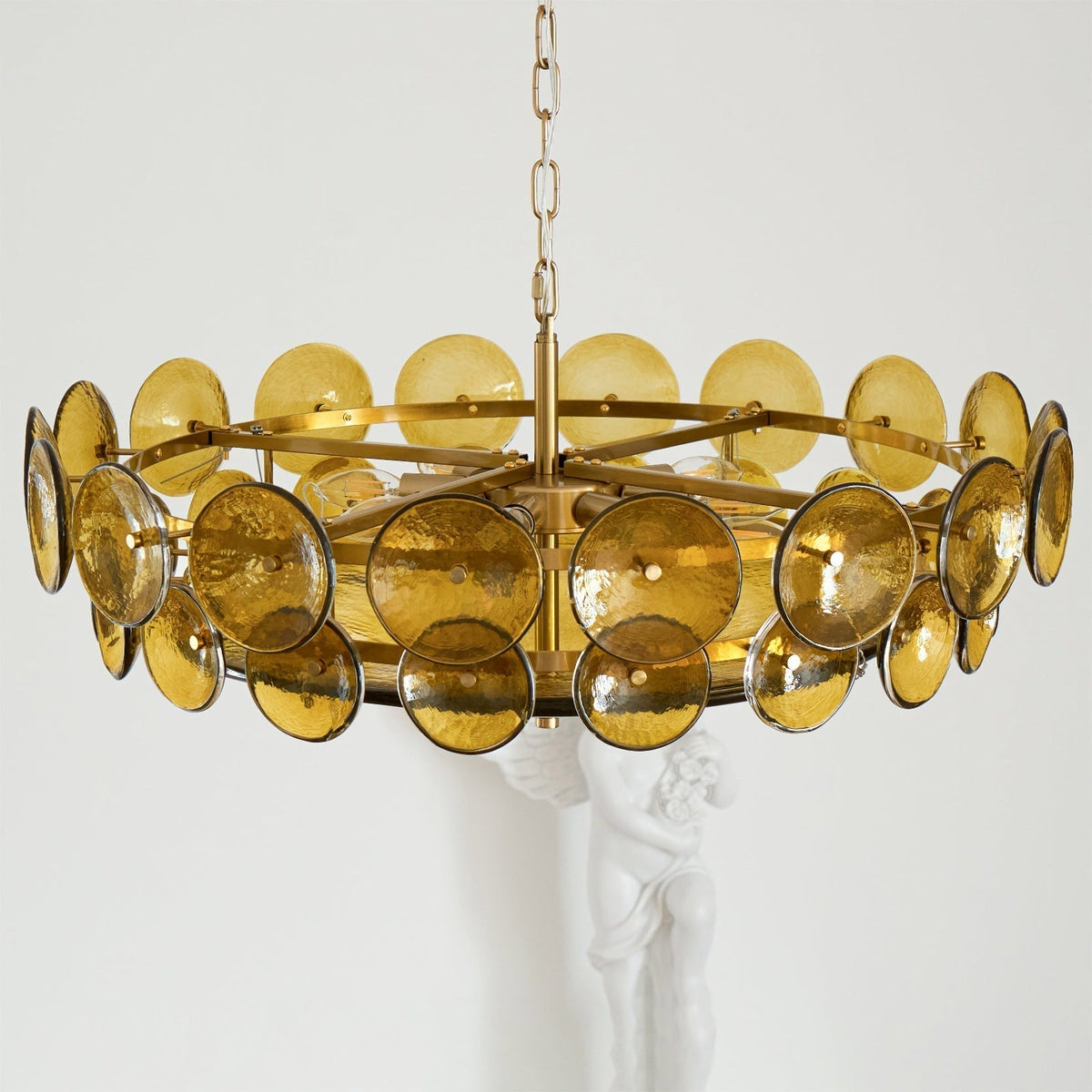 Disc Murano-Style Chandelier