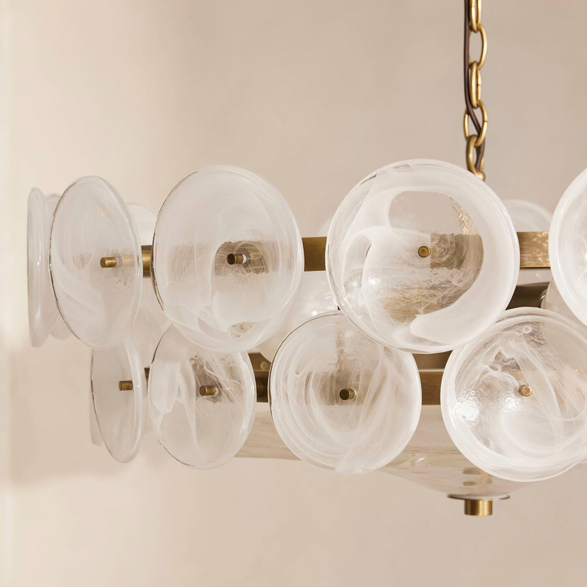 Disc Murano-Style Chandelier