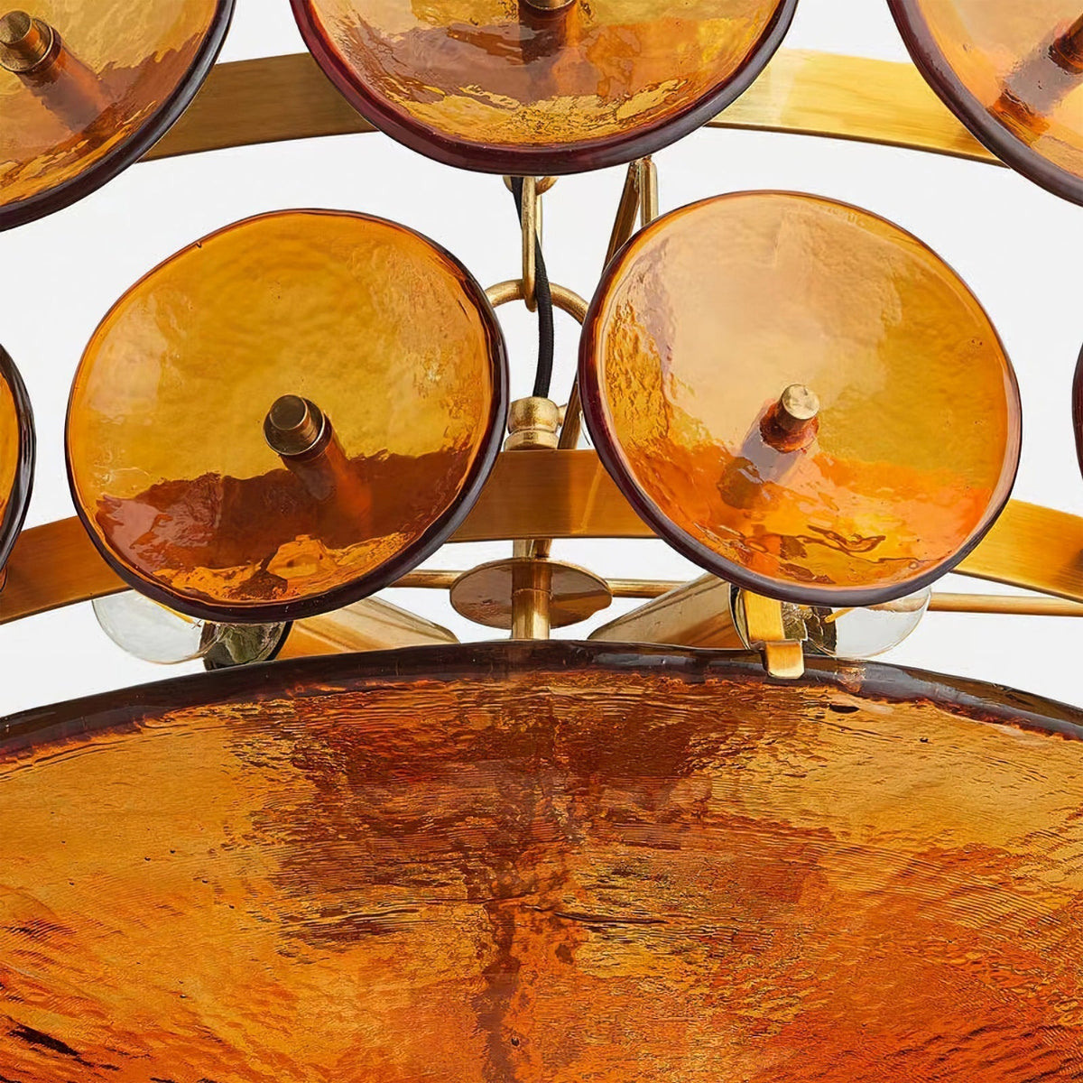 Disc Murano-Style Chandelier