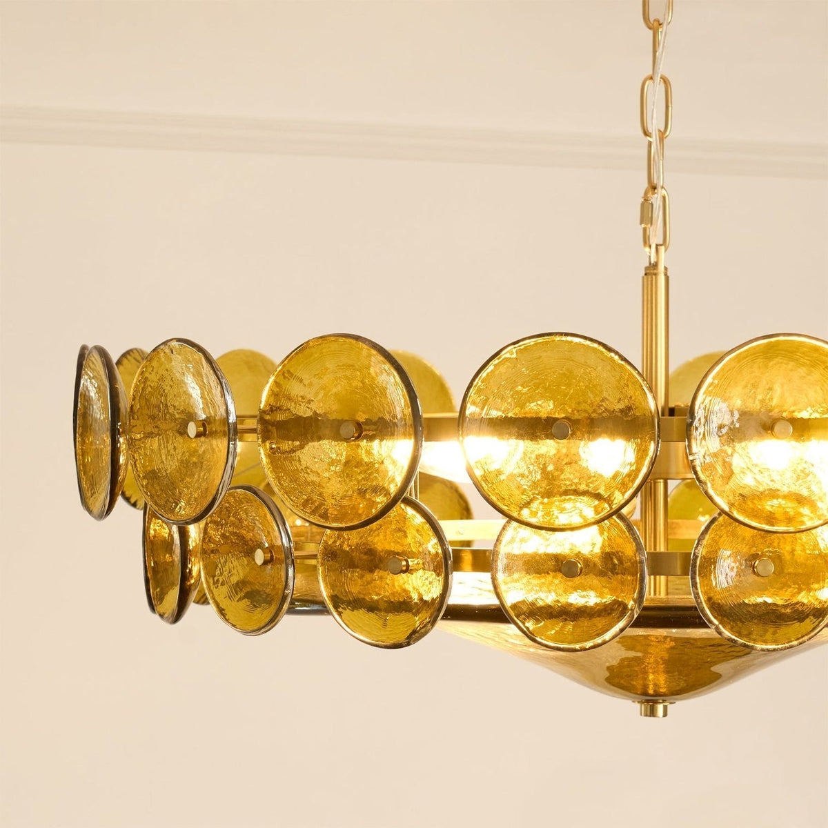 Disc Murano-Style Chandelier